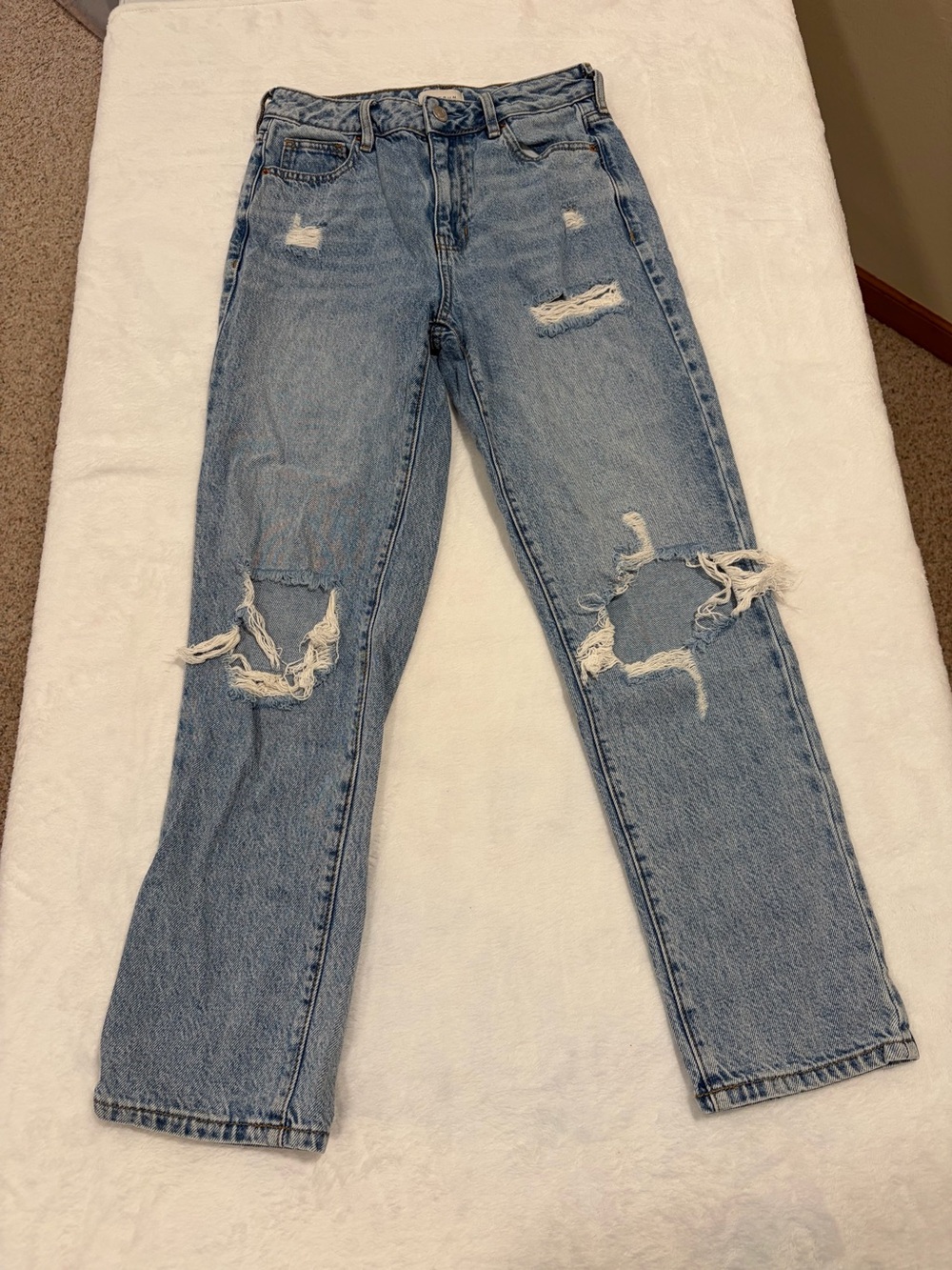 PacSun High Waisted Distressed Mom Jean - Size 25
